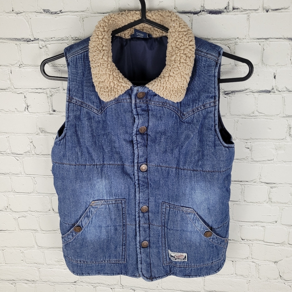 LUCKY BRAND | denim button up vest
